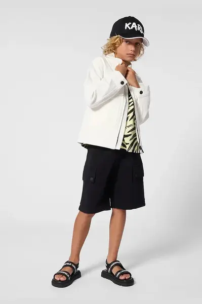 Dětské bavlněné tričko Karl Lagerfeld