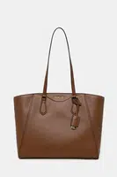 Kožená kabelka MICHAEL Michael Kors hnědá barva, 30F4GTBT7L