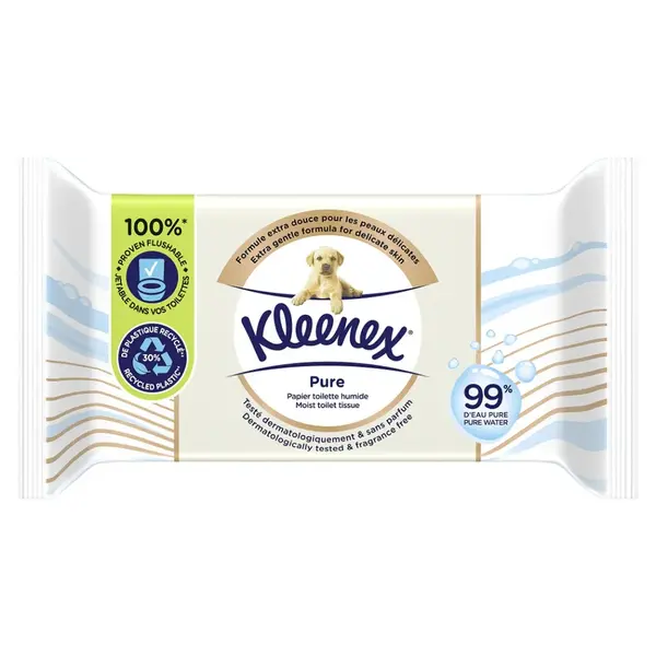 KLEENEX Vlhčený toaletní papír Pure 38 kusů