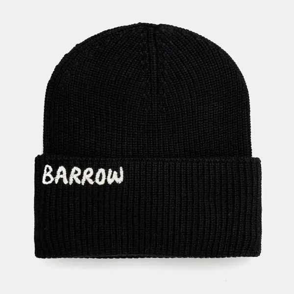 Čepice Barrow černá barva, z husté pleteniny, F4BWUAHT026