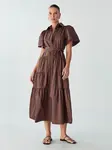 Willa Košeľové šaty  čokoládová