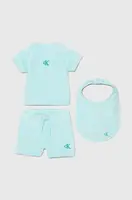 Kojenecká sada Calvin Klein Jeans tyrkysová barva