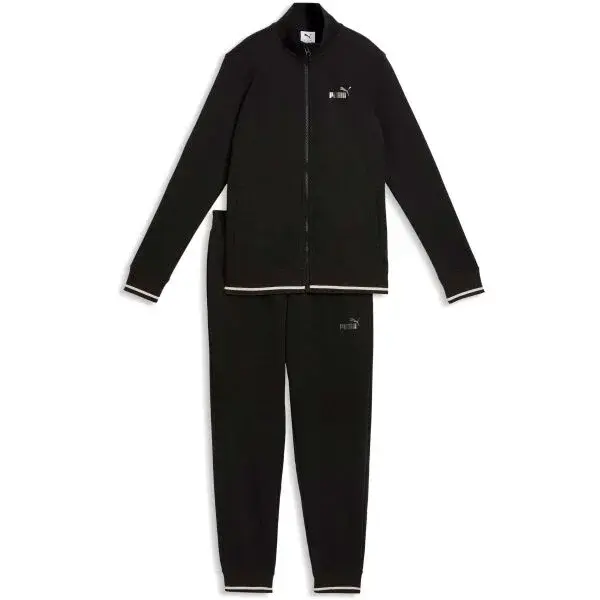 Puma METALLIC FULL ZIP TRACKSUIT TR Dámska tepláková súprava, čierna, veľkosť