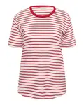 KAFFE CURVE Tričko  červená / biela