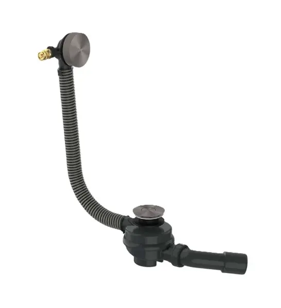 Axor Flexaplus - Vaňová odtoková a prepadová súprava, dĺžka 85 cm, kefovaný čierny chróm 42541340