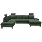 MID.YOU SEDACÍ SOUPRAVA, textil, tmavě zelená