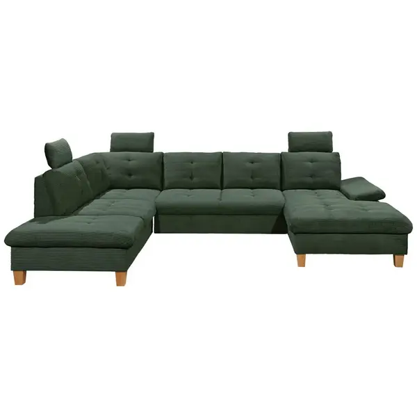 MID.YOU SEDACÍ SOUPRAVA, textil, tmavě zelená