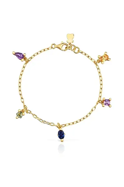 Pozlacený stříbrný náramek Tous Color Lab 1004249900