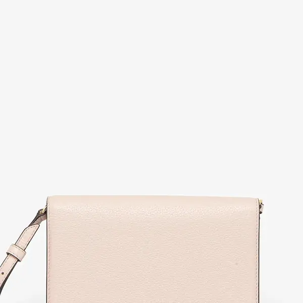 Kožená kabelka MICHAEL Michael Kors oranžová barva