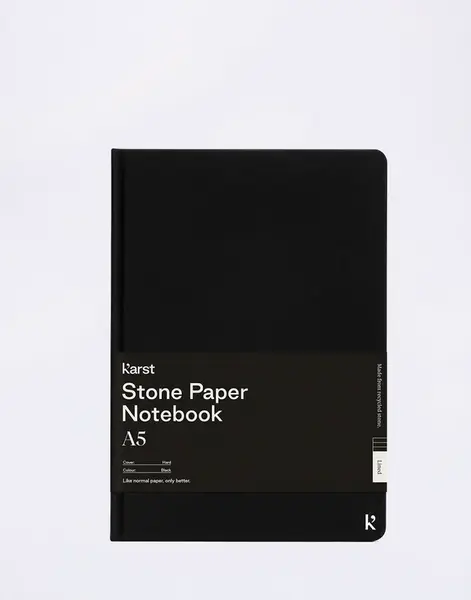 Karst Hardcover Notebook A5 Black