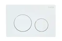 kielle Gemini New I - Ovládací tlačítko splachování, lesklá bílá 70231020