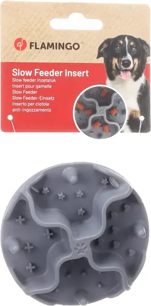 Flamingo Woopy vložka do misky pre pomalšie jedenie 1 ks - 10 cm x 3,2 cm