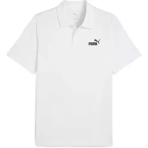 Puma ESSENTIALS NO.1 LOGO JERSEY POLO Pánské polo triko, bílá, velikost