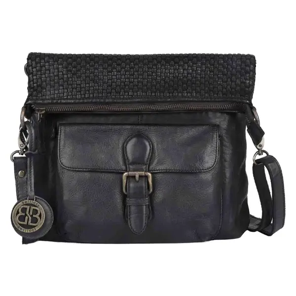 Dámská kožená crossbody kabelka Bellicci Inge - černá