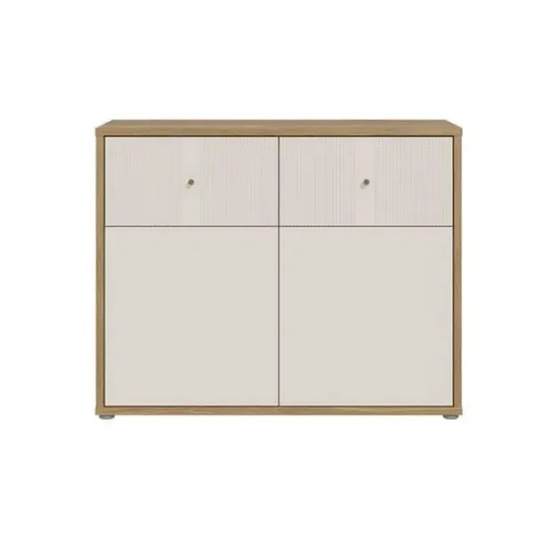 Xora ŠIROKÁ KOMODA, barvy dubu, pískové barvy, 104,5/83,1/42 cm