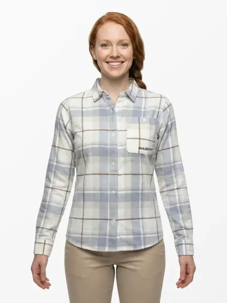 Husky Gaia L M, light blue Dámská flanelová košile