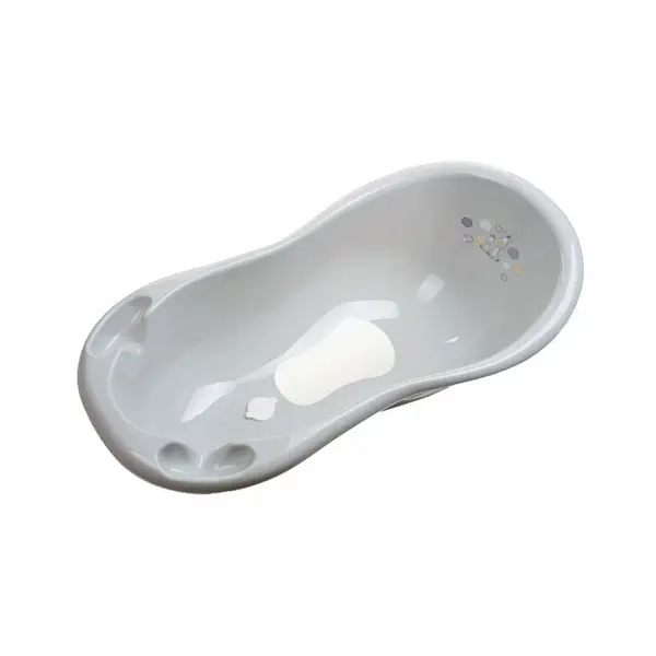 Maltex Vanička Zebra 100 cm se špuntem a protiskluzovou podložkou - grey