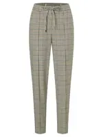 MORE & MORE Nohavice s pukmi 'Higgins'  nebielená / zelená / čierna