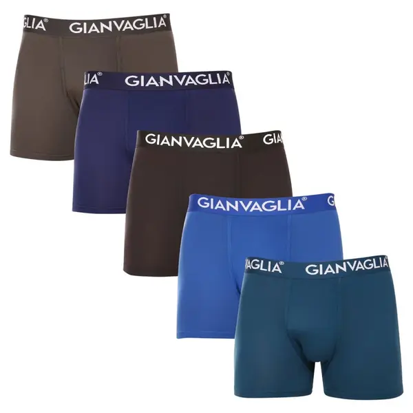 Gianvaglia 5PACK pánské boxerky vícebarevné (GVG-5007) L