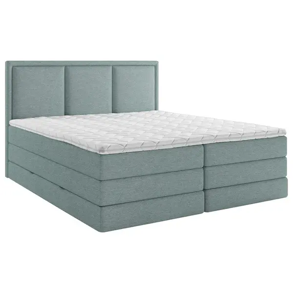 MID.YOU POSTEL BOXSPRING, 200/220 cm, petrolej