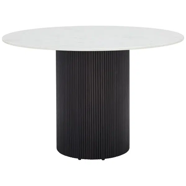 Livetastic JÍDELNÍ STŮL, akácie, černá, bílá, 120/120/76 cm