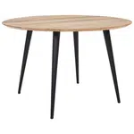 Livetastic JÍDELNÍ STŮL, akácie, černá, barvy akácie, 120/120/76 cm