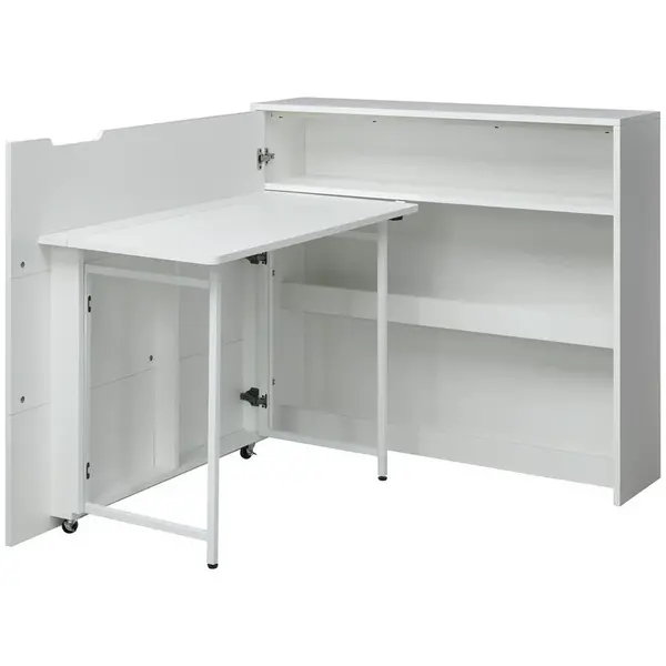 MID.YOU PSACÍ STŮL, bílá, 115/100/30 cm