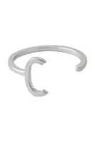 Stříbrný prsten Design Letters