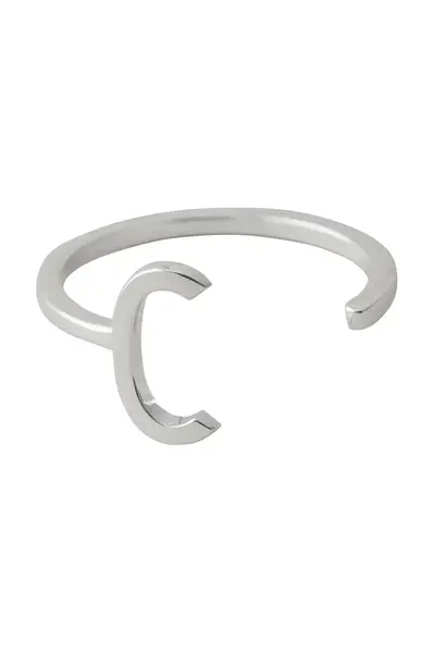 Stříbrný prsten Design Letters