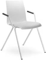 LD SEATING Konferenční židle EVO 011-N0,BR bílá podnož