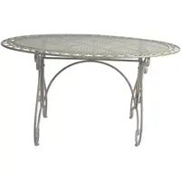 ZAHRADNÍ STŮL, kov, 137/81 cm