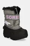 Dětské sněhule Sorel TODDLER SNOW COMMAND šedá barva, 2114102