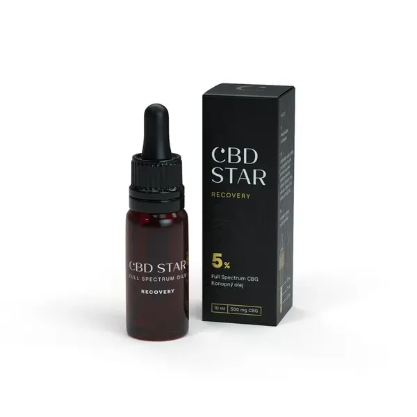 CBD STAR CBG Recovery olej 5 % Full Spectrum CBG, 10 ml