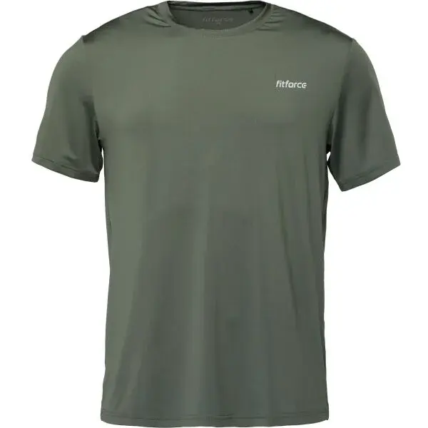 Fitforce NICCONE Pánske bežecké tričko, khaki, veľkosť XXL