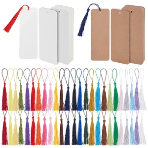 200Pcs 2 Colors Rectangle Paper Blank Bookmark