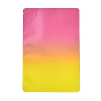 Two Tone Rectangle Plastic Zip Lock Gift Bags