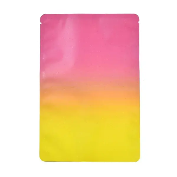 Two Tone Rectangle Plastic Zip Lock Gift Bags