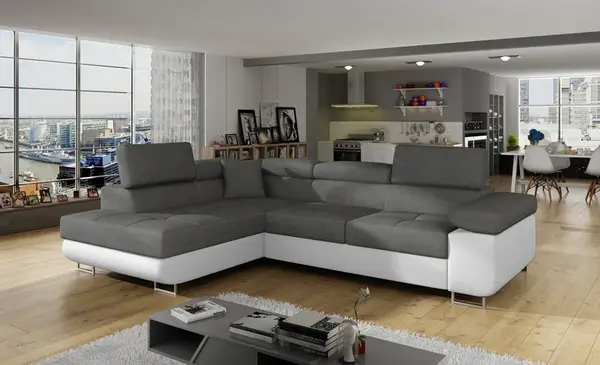 Rohová sedací souprava Anton - Sawana 21/ Soft 17 Provedení: Levá varianta, látka: Sawana 21/ Soft 17