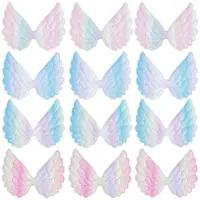 40Pcs 4 Colors Angel Wing Shape Sew on Patches Applique