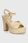 Sandály Guess STARLA béžová barva, FLTSTA ELE03
