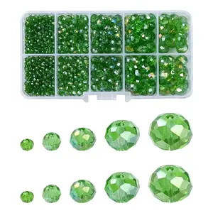 5 Styles Electroplate Glass Beads