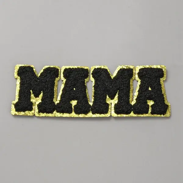Word Mama Computerized Embroidery Iron on/Sew on Patches