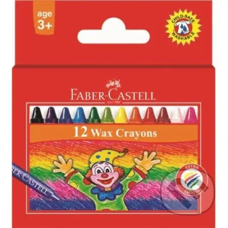 Voskovky detské 12 farebné, 90 mm