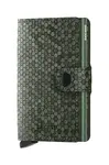 Kožená peněženka Secrid Miniwallet Hexagon Green zelená barva