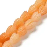 Synthetic Shell Dyed Carved Beads Strands