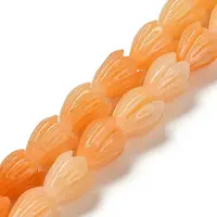 Synthetic Shell Dyed Carved Beads Strands