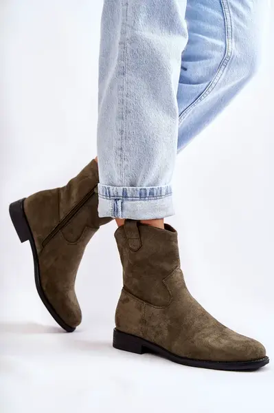 Dámske semišové členkové topánky S. BARSKI