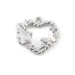 Brass Micro Pave Cubic Zirconia Pendants