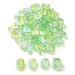 UV Plating Rainbow Iridescent Acrylic Beads