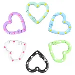 10Pcs Spray Painted Alloy Spring Gate Rings